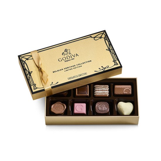 GODIVA アンリ Veuve Clicquot with Tiffany Flutes & Godiva Gift Box